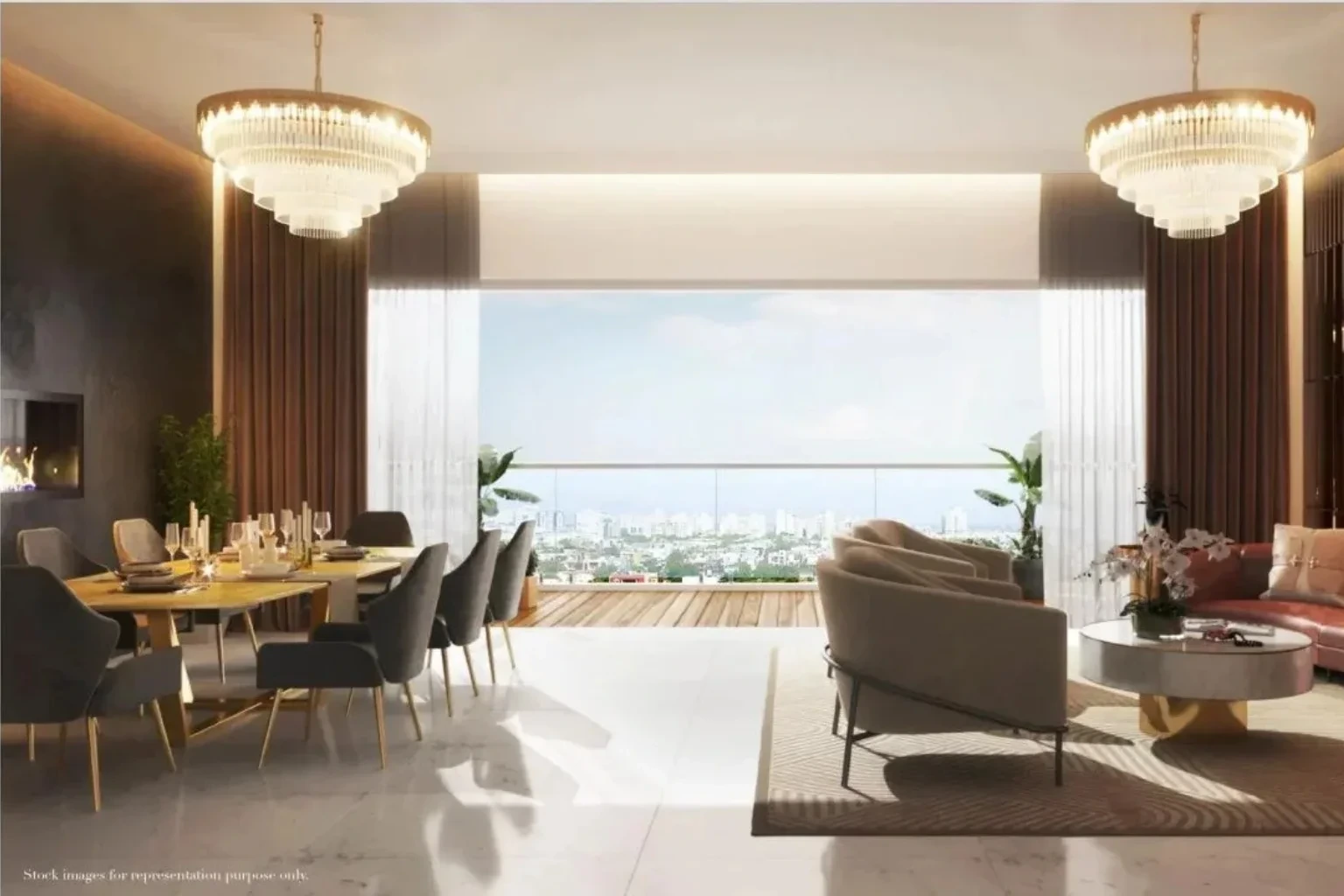 Godrej Sora towers with landscaped courtyard and pool